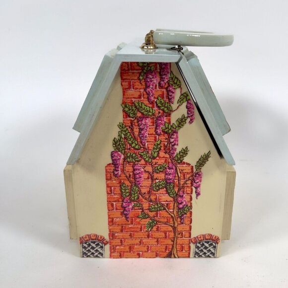 Vintage 1970s Holly Hobby Coquette Cottagecore Wooden Dollhouse Purse Handbag - Picture 5 of 11